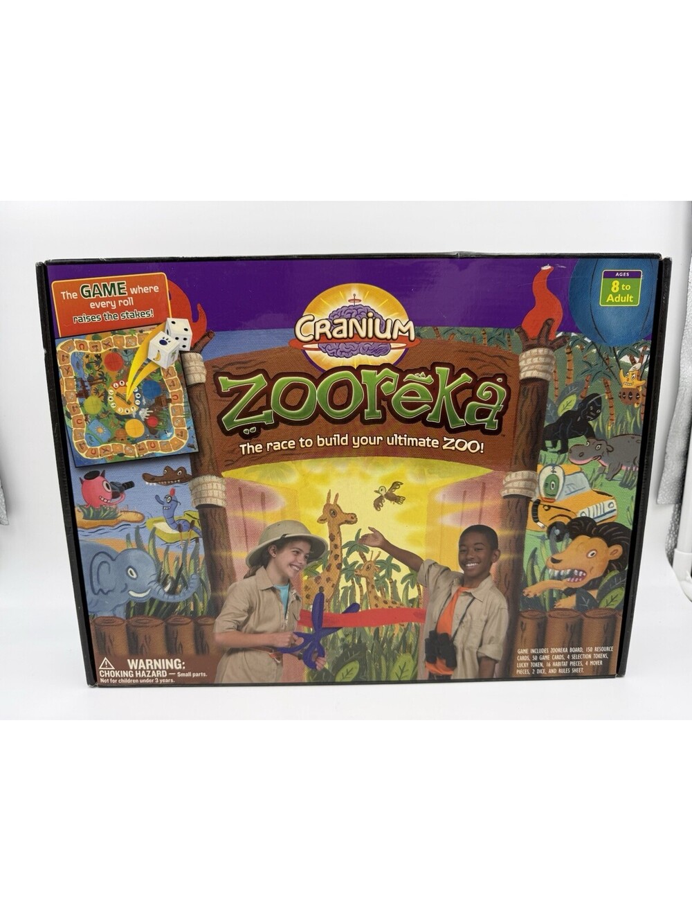 Cranium Zooreka Zoo Building Board Game Animals Safari Complete